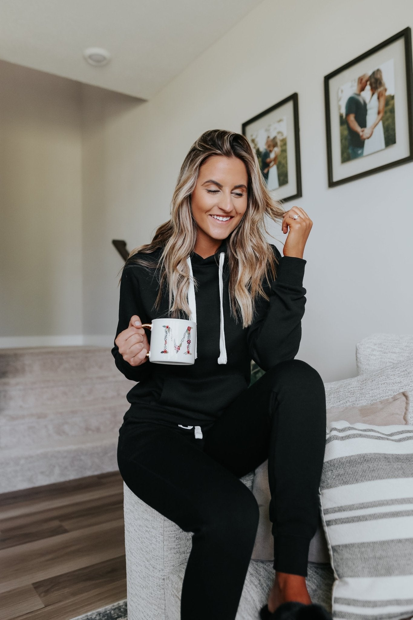 Drawstring Black Fleece Hoodie - Magnolia Boutique