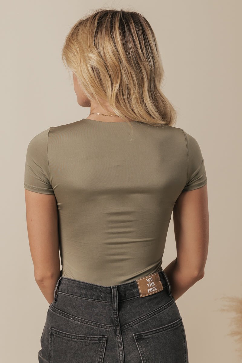 Effortless Shaping Bodysuit - Olive - Magnolia Boutique