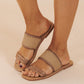Ella Brown Threaded Slide Sandals - FINAL SALE - Magnolia Boutique