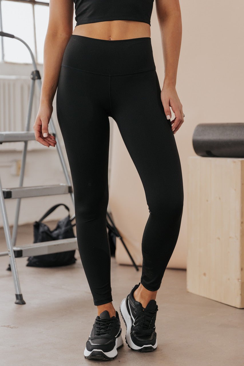 Enhanced Performance Black High-Rise Leggings - FINAL SALE - Magnolia Boutique