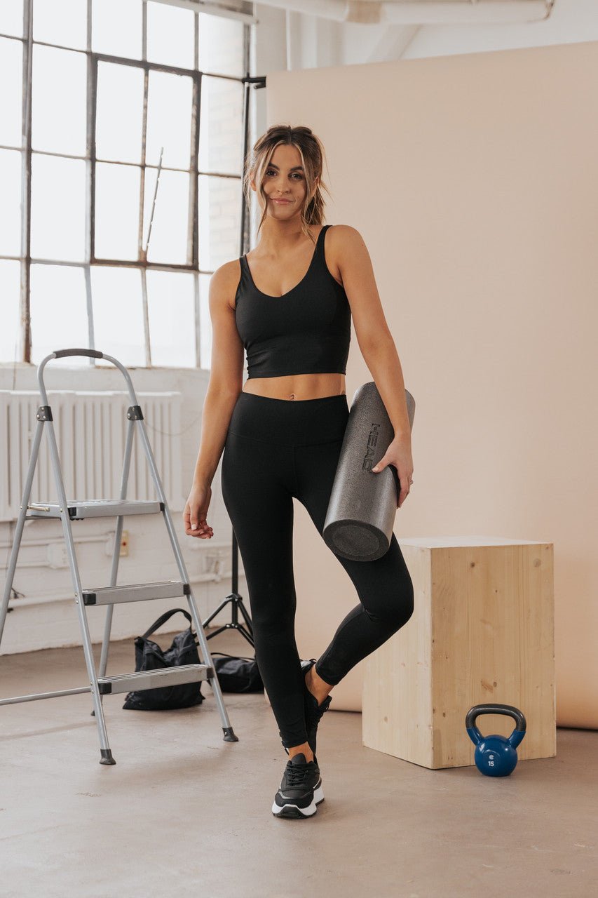 Enhanced Performance Black High-Rise Leggings - FINAL SALE - Magnolia Boutique