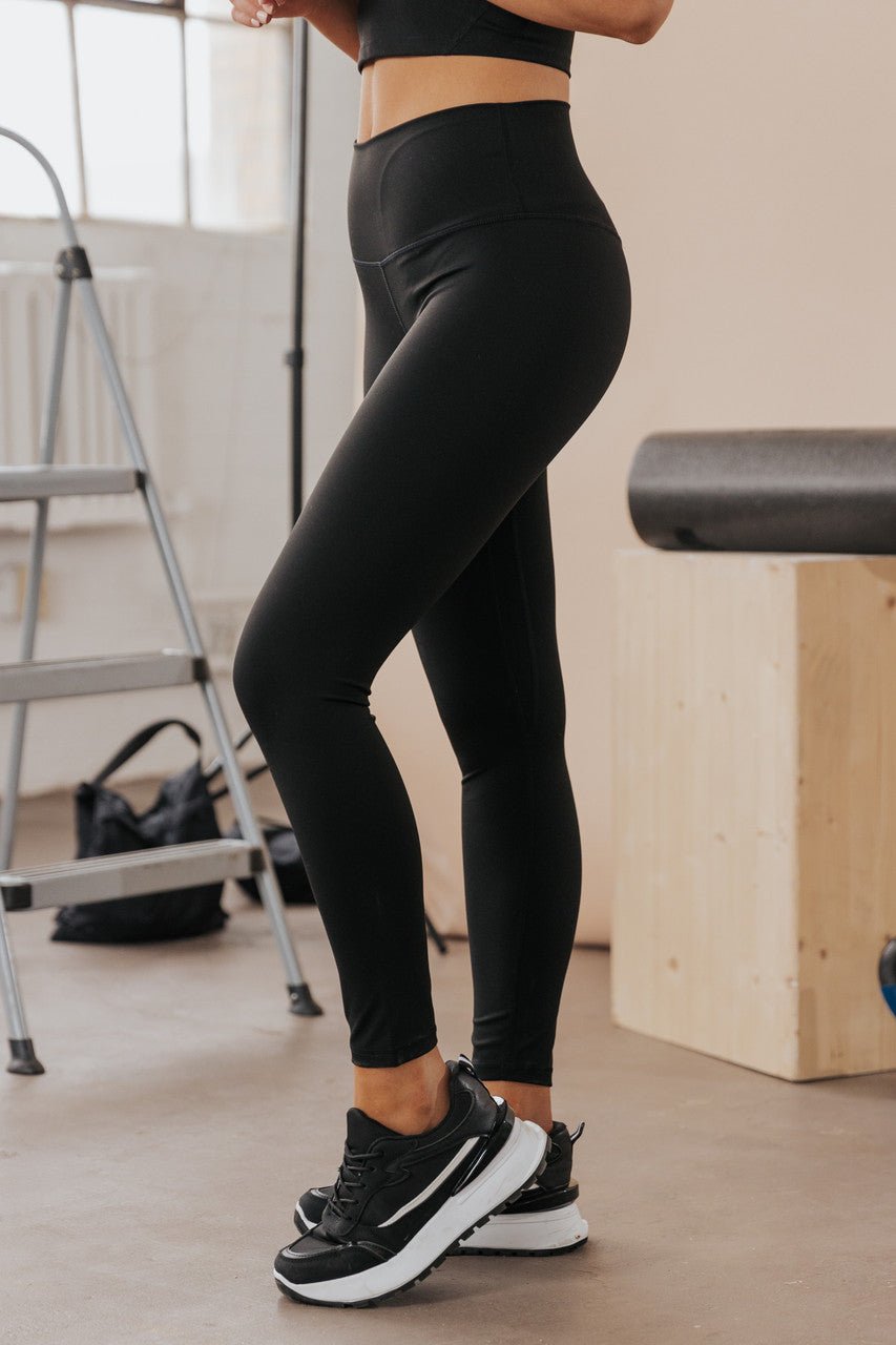 Enhanced Performance Black High-Rise Leggings - FINAL SALE - Magnolia Boutique