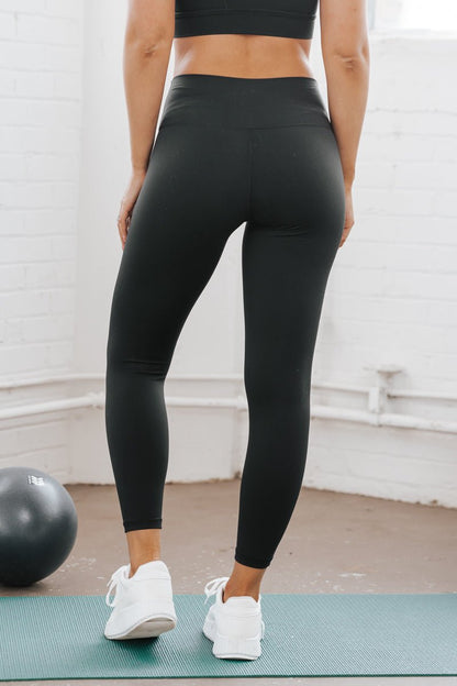 V Cross Waist Leggings for Women-Tummy Control Soft Workout Running High  Waisted Non See Through Black Yoga Pants Black Small-Medium