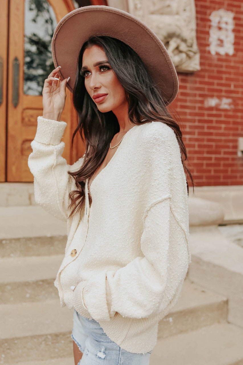 Free people hot sale cream cardigan