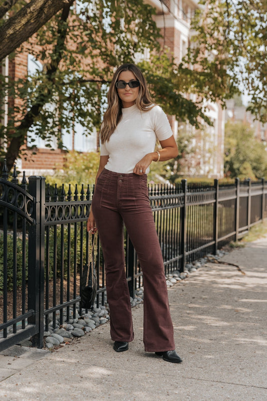 Free People Jayde Cord Flare Jeans - Magnolia Boutique