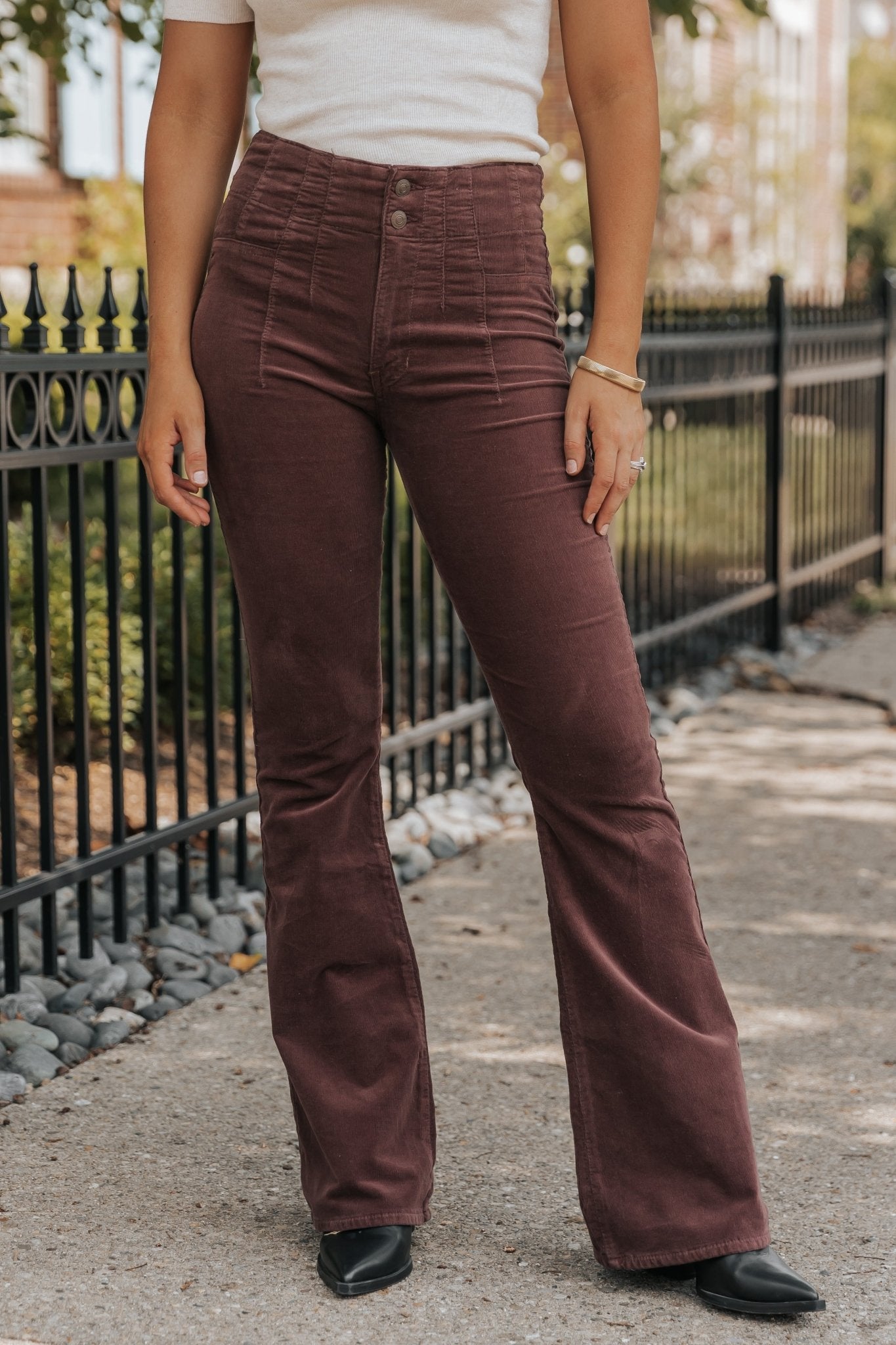 Free People Jayde Cord Flare Jeans | Magnolia Boutique