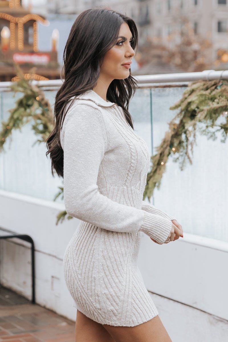 Free people white sweater 2024 dress