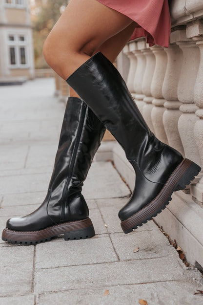 Free People Rhodes Black Tall Boots - Magnolia Boutique