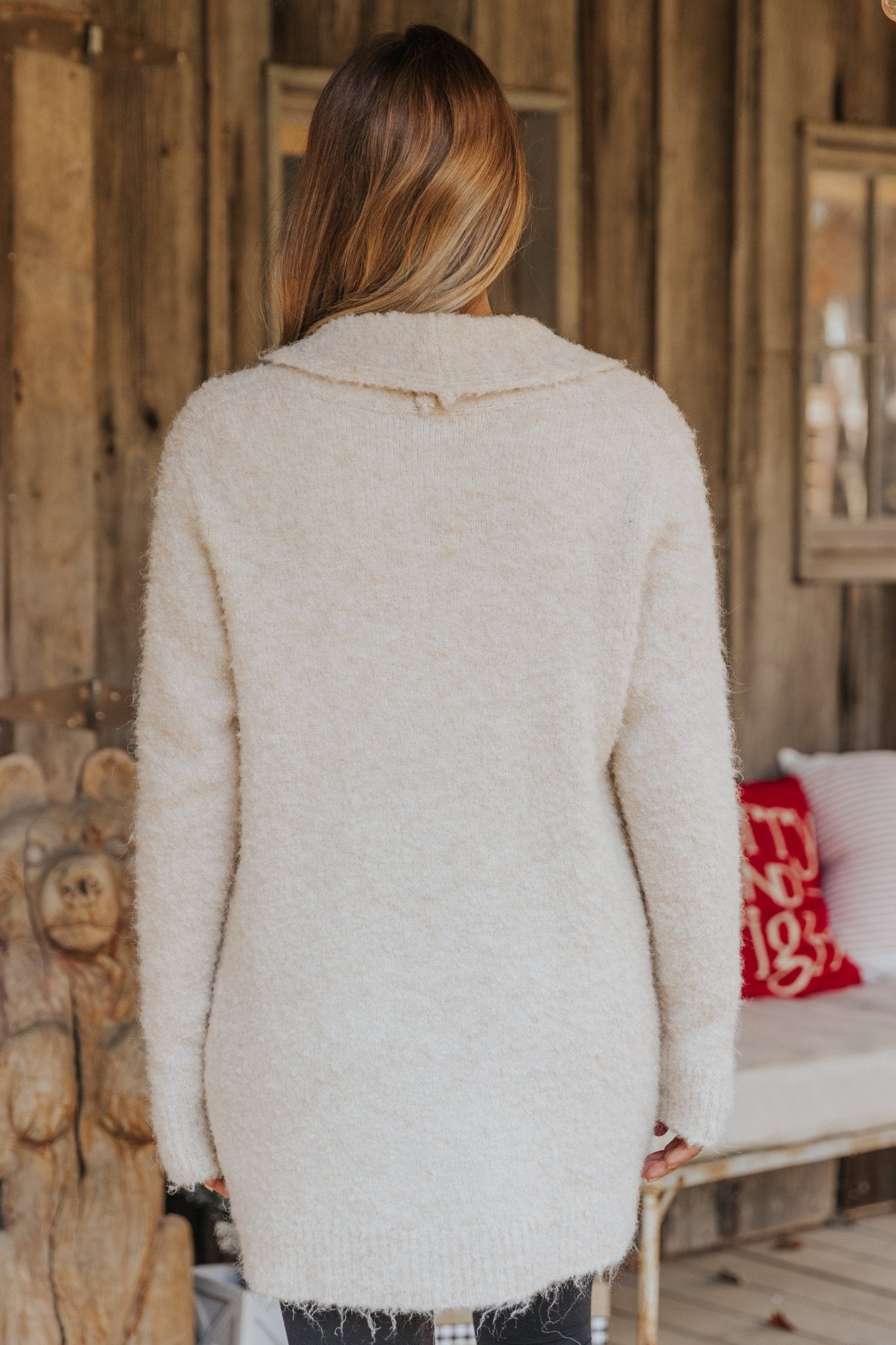 Fuzzy Beige CozyKnit Patch Pocket Cardigan - Magnolia Boutique