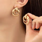 Gold Intertwined Hoop Earrings - FINAL SALE - Magnolia Boutique