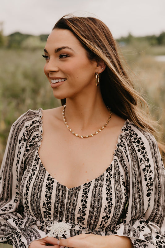 Gold Twisted Chain Necklace - Magnolia Boutique
