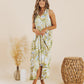 Green Multi Print Tiered Maxi Dress - FINAL SALE - Magnolia Boutique