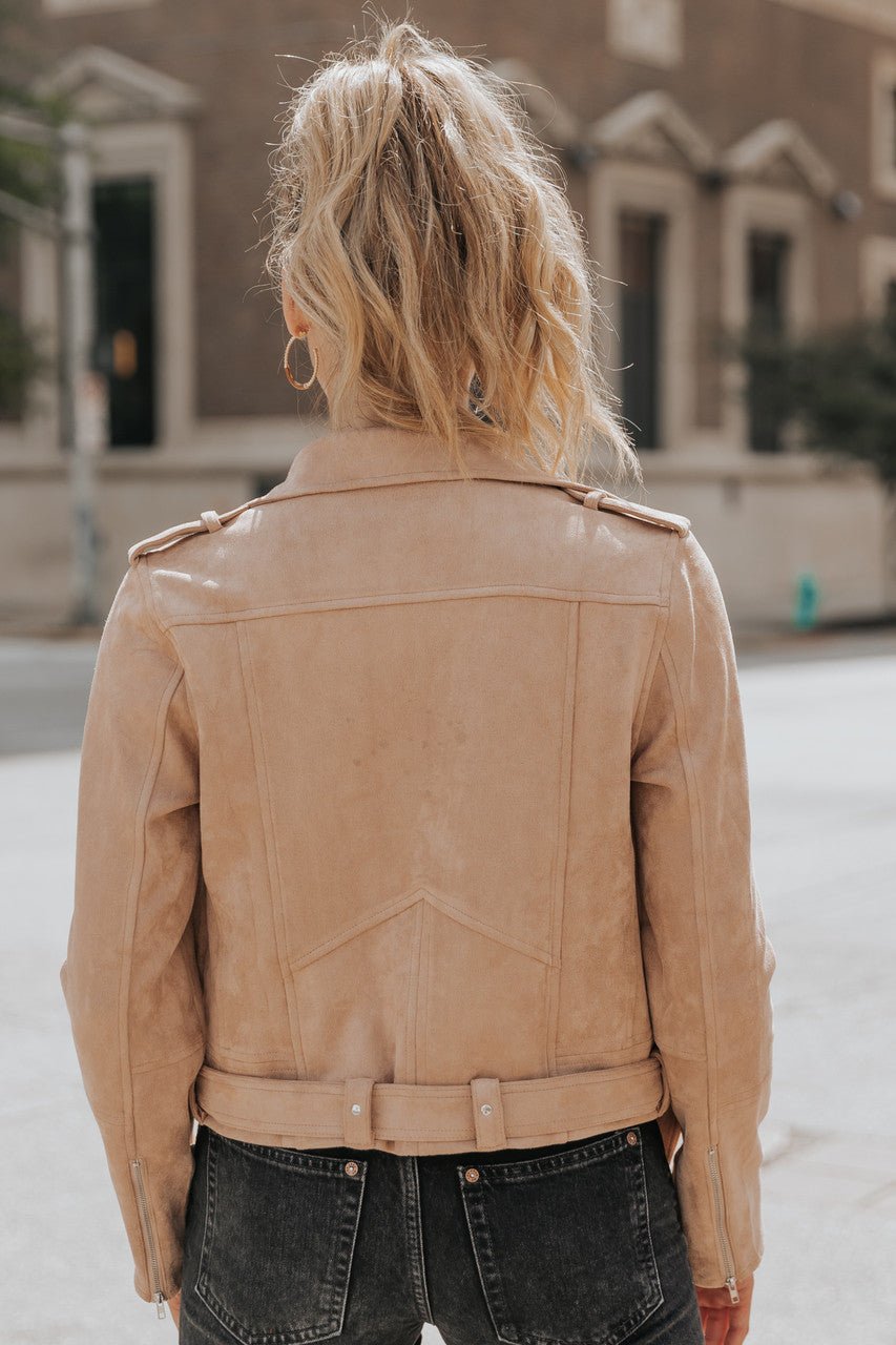 Anthropologie Hei Hei Vegan Suede store Moto Jacket