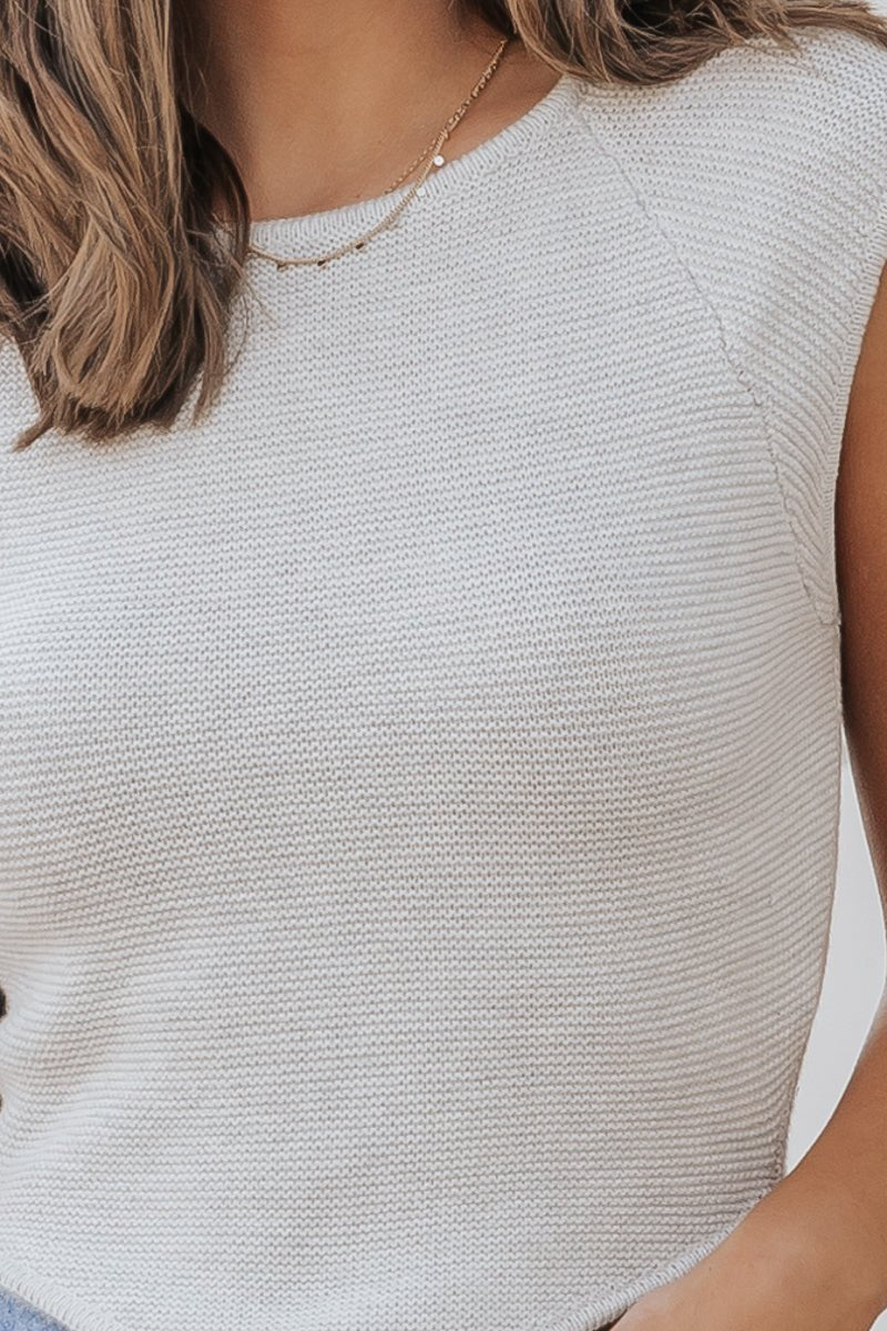 Heather Grey Cap Sleeve Sweater - Magnolia Boutique