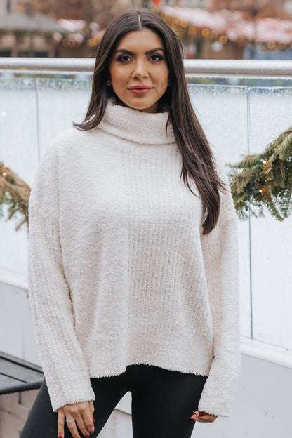 Ivory Long Sleeve Turtleneck Sweater - Magnolia Boutique