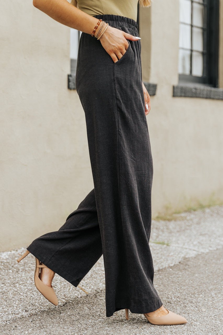 Karla Black Wide Leg Linen Pants - FINAL SALE - Magnolia Boutique