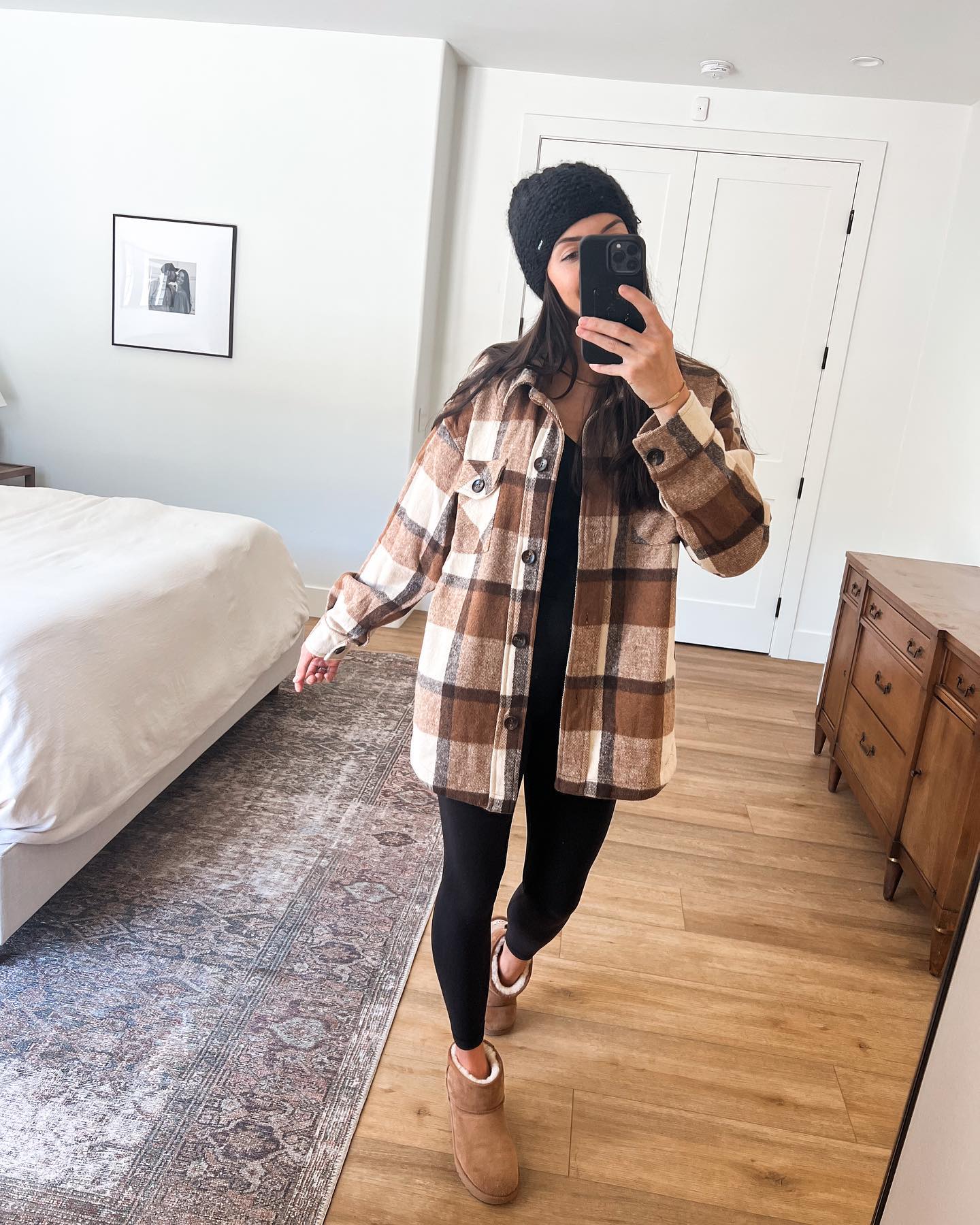 Karlie Brown Plaid Flannel Shacket - Magnolia Boutique