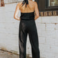 Kendall Black Halter Jumpsuit With Pockets - FINAL SALE - Magnolia Boutique