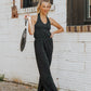 Kendall Black Halter Jumpsuit With Pockets - FINAL SALE - Magnolia Boutique