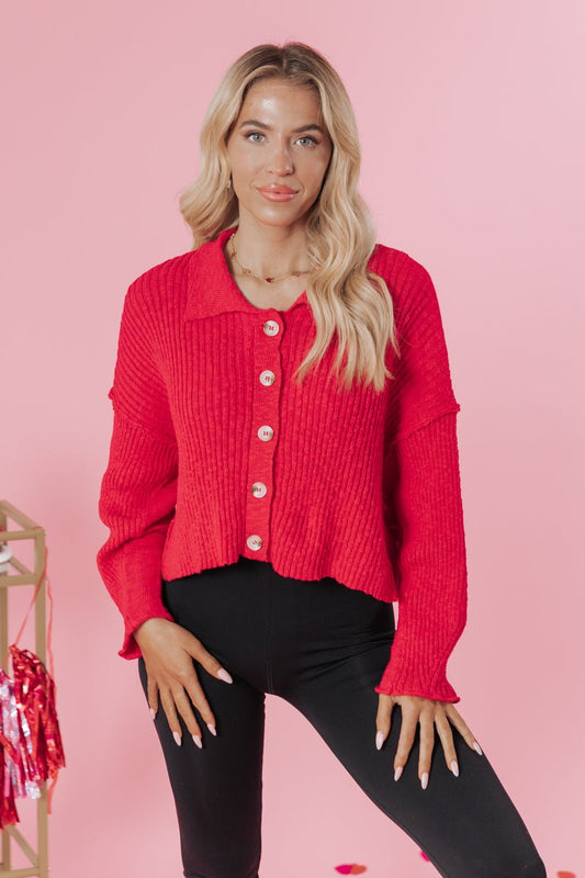 Pink Multi Striped Eyelash Sweater
