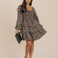 Maisie Black & Brown Floral Tiered Mini Dress - FINAL SALE - Magnolia Boutique