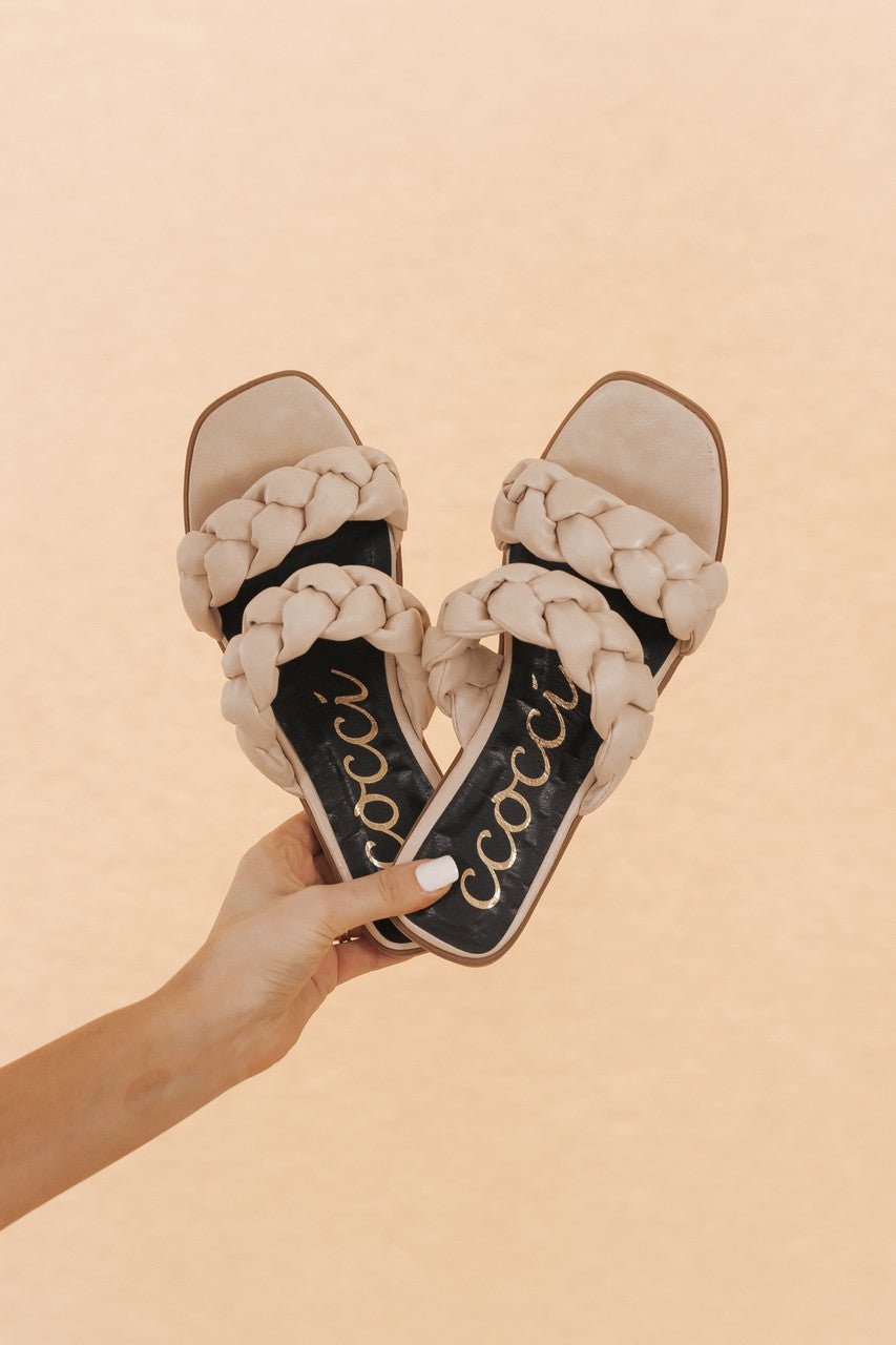 Marilyn Bone Braided Sandals - FINAL SALE - Magnolia Boutique