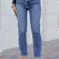 Medium Wash High Rise Straight Leg Jeans - FINAL SALE - Magnolia Boutique