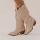 Montana Taupe Knee High Western Boots - FINAL SALE - Magnolia Boutique