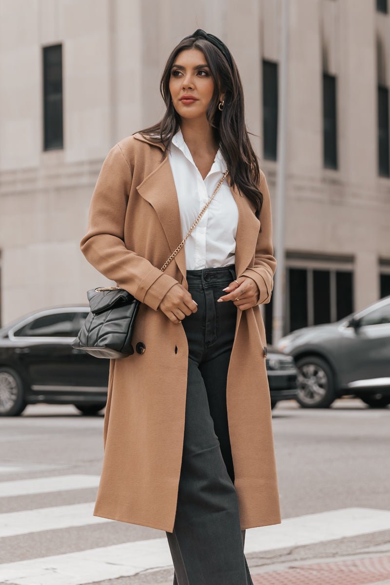 Muse by Magnolia Double Breasted Trench Coat - Magnolia Boutique