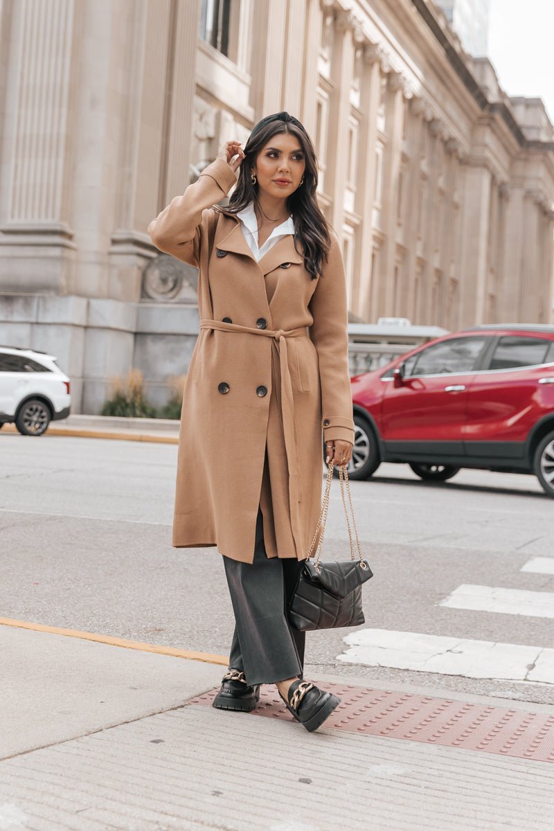 Muse by Magnolia Double Breasted Trench Coat - Magnolia Boutique