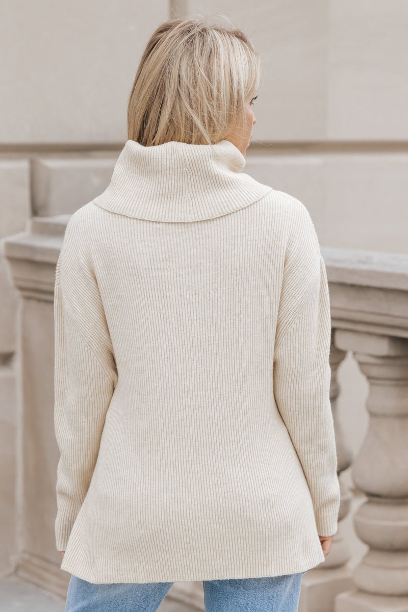 Muse by Magnolia Oatmeal Soft Turtleneck Sweater - Magnolia Boutique