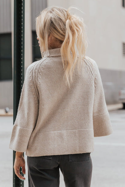 Muse by Magnolia Wide Sleeve Turtleneck Sweater