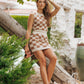 Natural Checkerboard Crochet Knit Tank - FINAL SALE - Magnolia Boutique