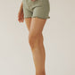 Olive Frayed Hem Jean Shorts | FINAL SALE - Magnolia Boutique