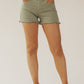 Olive Frayed Hem Jean Shorts | FINAL SALE - Magnolia Boutique