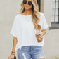 Over And Out Ivory French Terry Oversized Tee - FINAL SALE - Magnolia Boutique