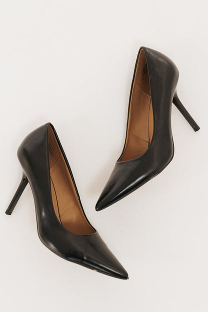 Payton Black Pointed Toe Stiletto Heels - FINAL SALE - Magnolia Boutique