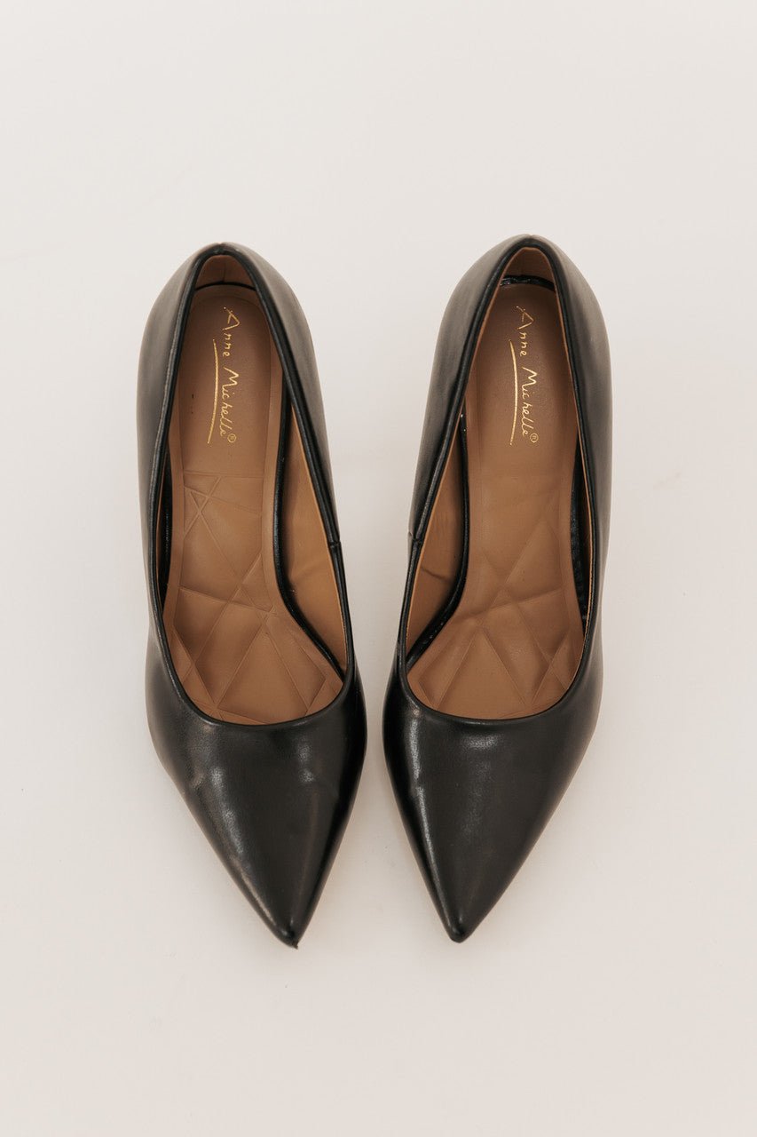 Payton Black Pointed Toe Stiletto Heels - FINAL SALE - Magnolia Boutique