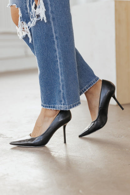 Payton Black Pointed Toe Stiletto Heels - FINAL SALE - Magnolia Boutique