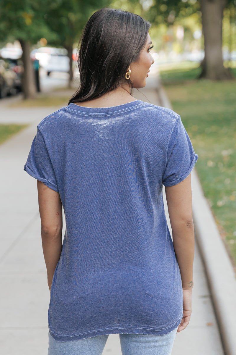 Recycled Karma Miller Lite T-Shirt - Blue Medium, Women's