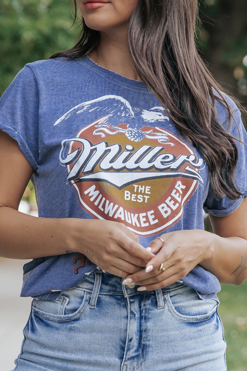 Recycled Karma Miller Lite T-Shirt - Blue Medium, Women's