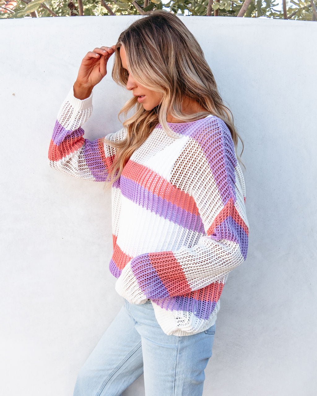 Roxie Striped Pullover Sweater - Magnolia Boutique