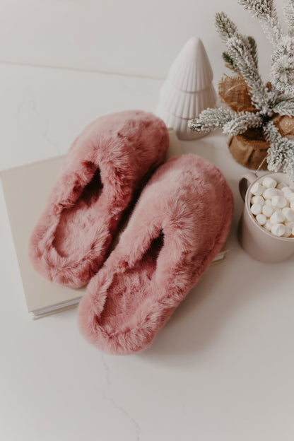 Sleepover Pink Fuzzy Soft Slippers - Magnolia Boutique