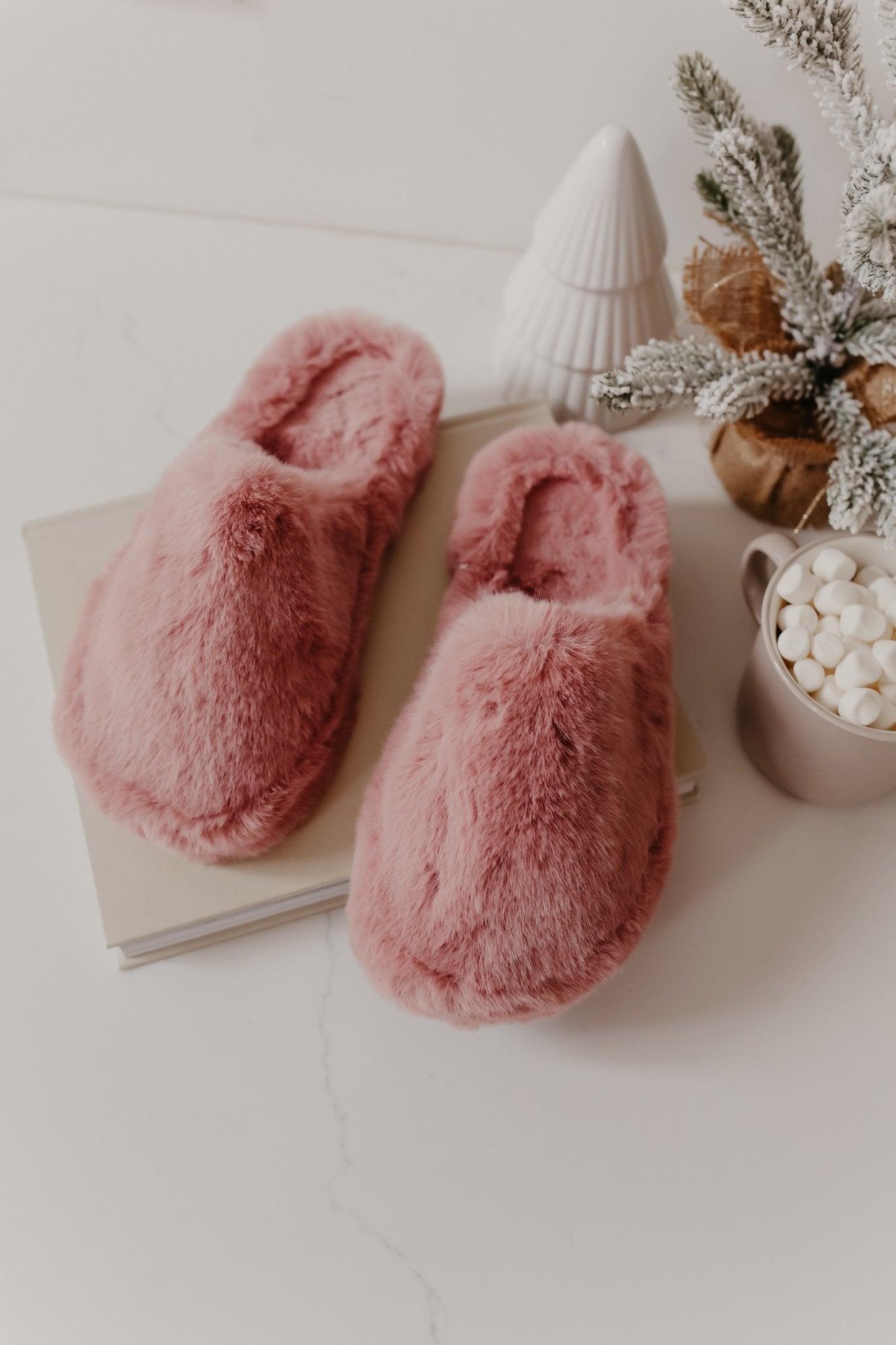 Sleepover Pink Fuzzy Soft Slippers - Magnolia Boutique