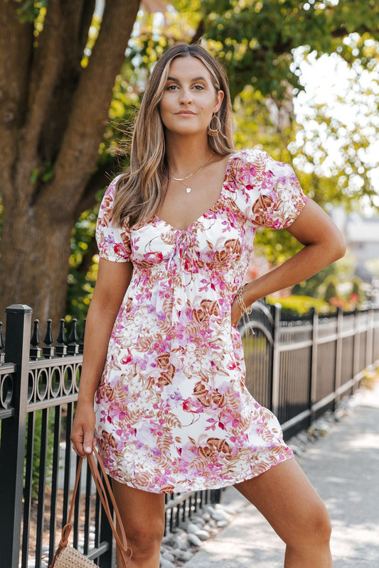 Steve Madden Tamara Blush Floral Dress - Magnolia Boutique