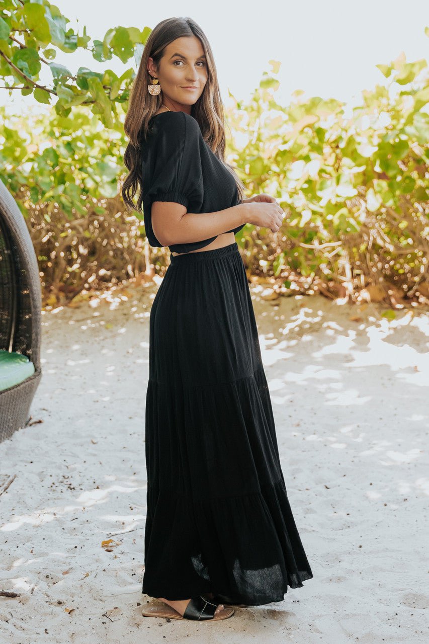Flared Skirt With Black Flowy Skirt Shopping Black Full Skirt Dress