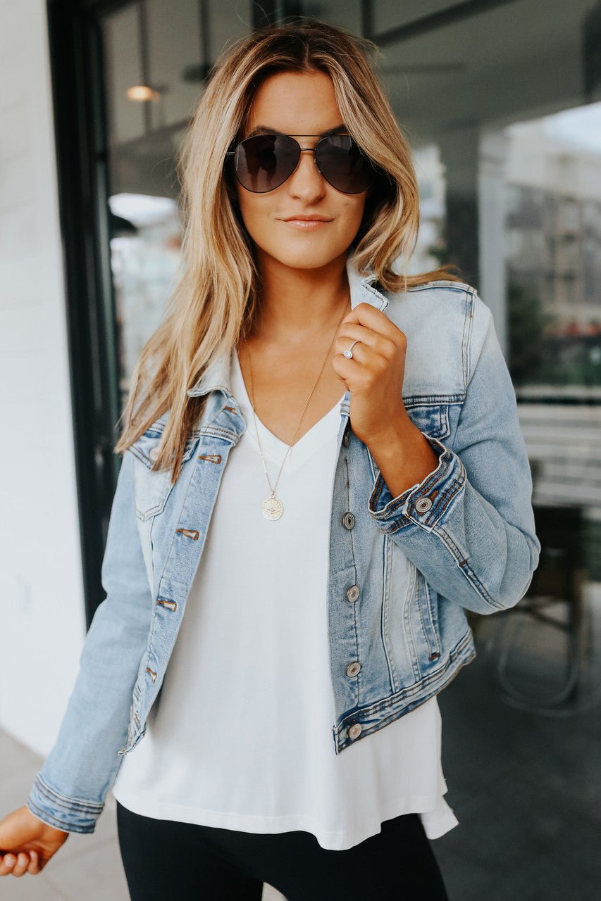 White denim 2024 jean jacket