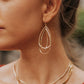 Tessa Gold Layered Teardrop Earrings - Magnolia Boutique