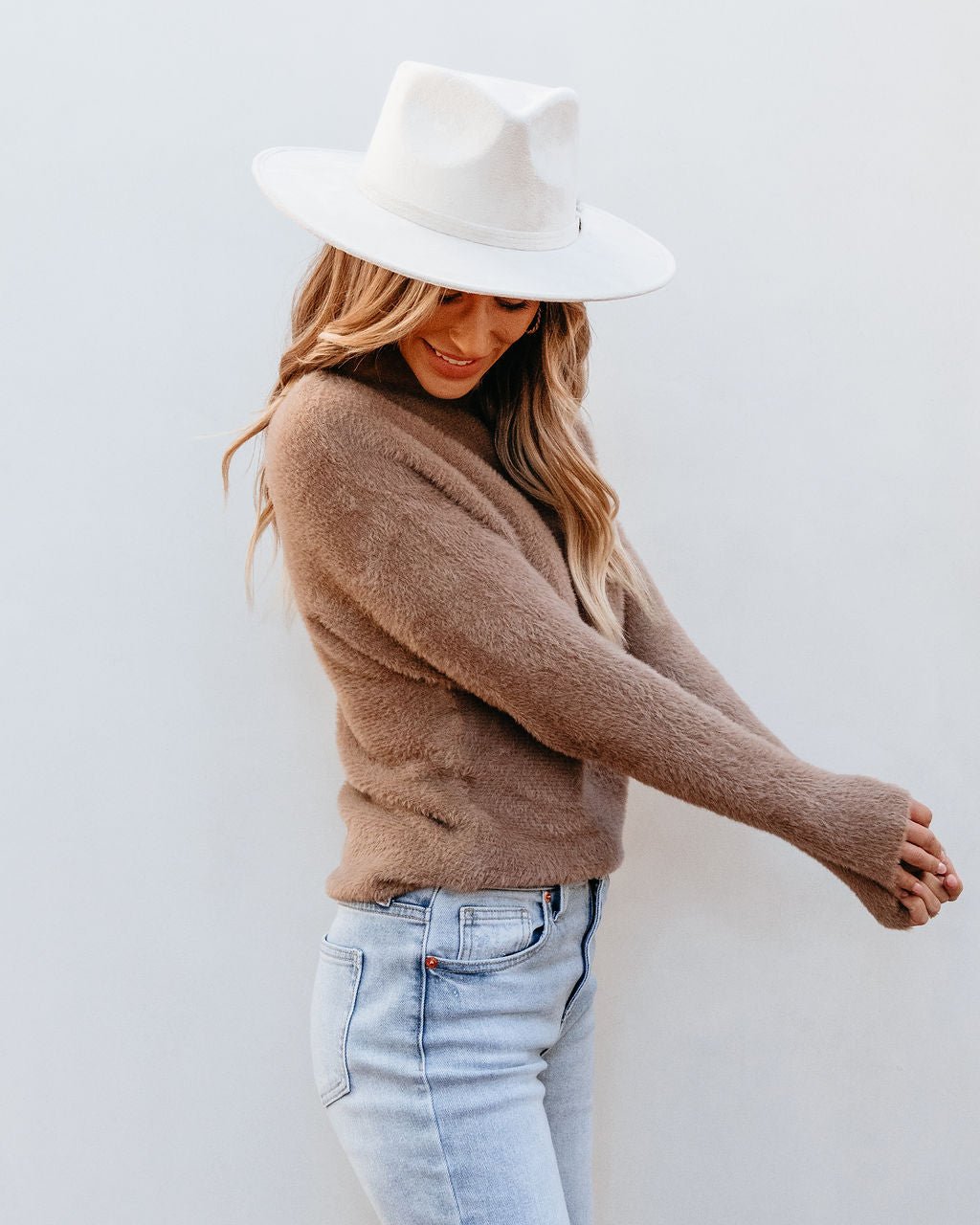 Soft & Fuzzy Ribbed Boatneck Sweater