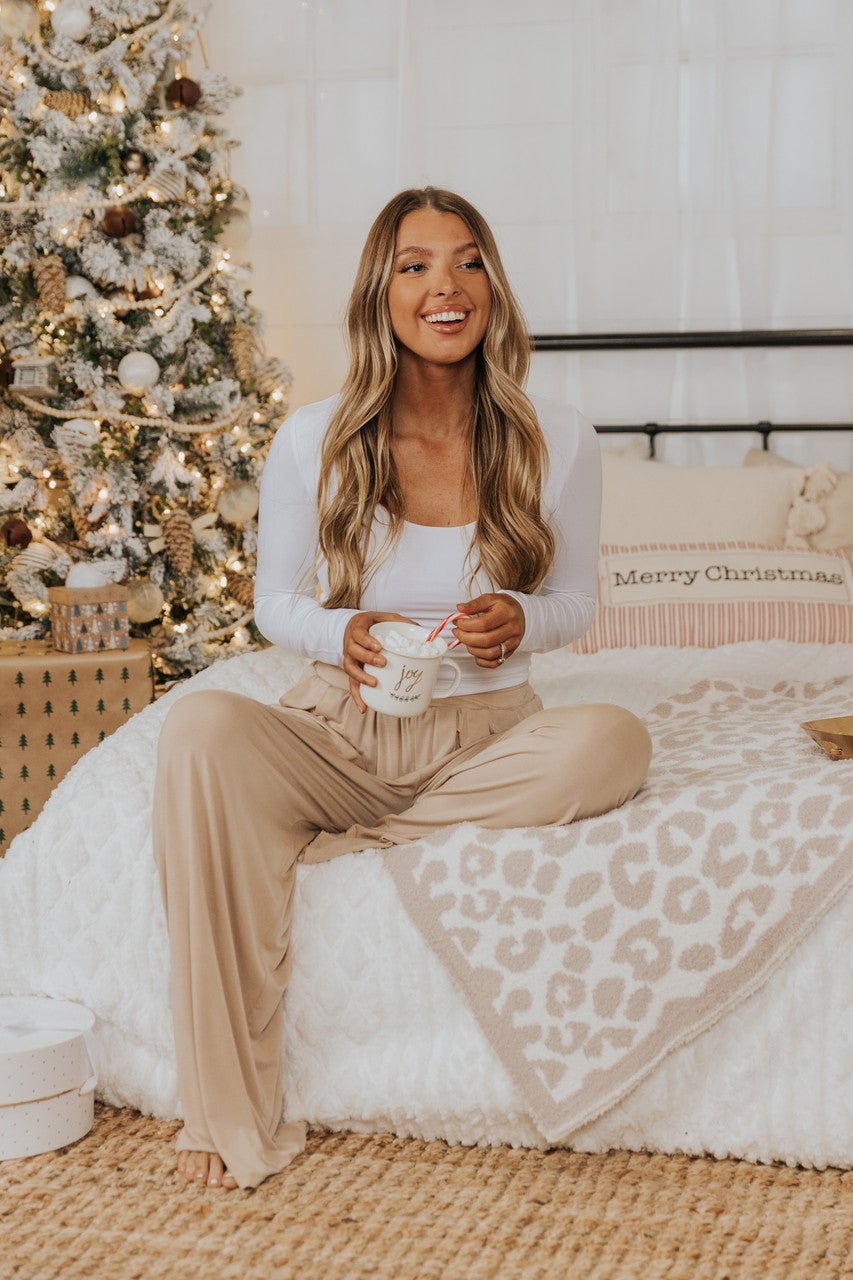 The Taupe Holiday Lounge Pant - FINAL SALE - Magnolia Boutique